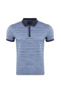  Beyaz-A. Mavi Çıtçıtlı Polo Tişört