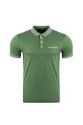 Green Plus Size Regular Pocket Polo T-Shirt