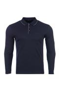 Big Size Classic Pattern Polo Neck Sweatshirt