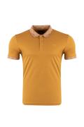 Mustard Plus Size Regular Printed Polo T-Shirt