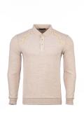 Velvet Thessaloniki Polo Neck Regular Fit Printed Sweatshirt