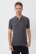Classic Pattern Patterned Zippered Polo Neck Knitwear T-Shirt