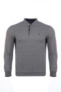Classic Pattern Polo Neck Sweatshirt