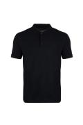 Navy Blue Plus Size 100% Cotton Polo T-Shirt