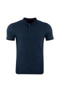 Navy Regular 100% Cotton Polo T-Shirt