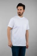 Oversize Fit Crew Neck Pocket 100% Cotton Short Sleeve Printed Combed Cotton T-Shirt