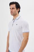 Polo Yaka Regular Fit Çıtçıt ve Nakış Detaylı T-Shirt