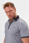 Polo Neck Regular Fit T-Shirt with Snap Fasteners and Embroidery Detail