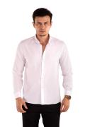 Regular Fit Woven Casual Long Sleeve Cotton Blend Shirt