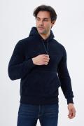 Regular Fit Hooded Plush Sweatshirt