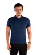 Regular Fit Mercerized Polo Neck 100% Cotton Short Sleeve Basic T-Shirt