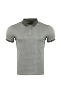 Regular Fit Polo Neck Zippered T-Shirt