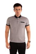 Regular Fit Polo Neck Short Sleeved T-Shirt with Pocket