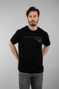 Black Oversize 100% Cotton Printed T-Shirt